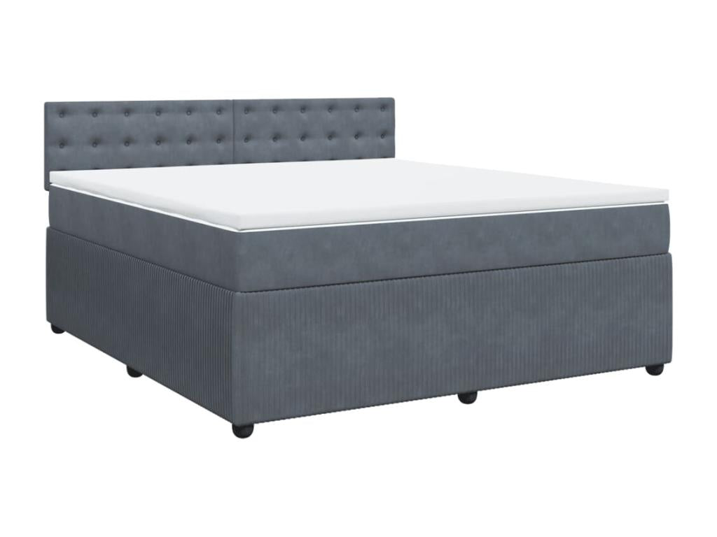 Gray Velvet Mattress, 180 x 200 cm