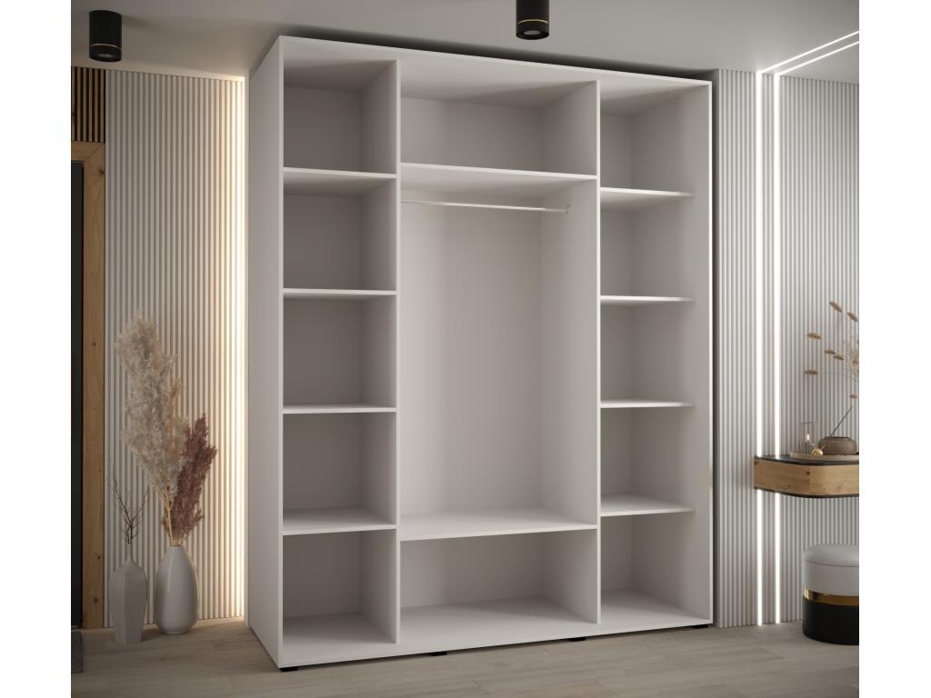 White Wardrobe, 190 x 60 x 205.2 cm