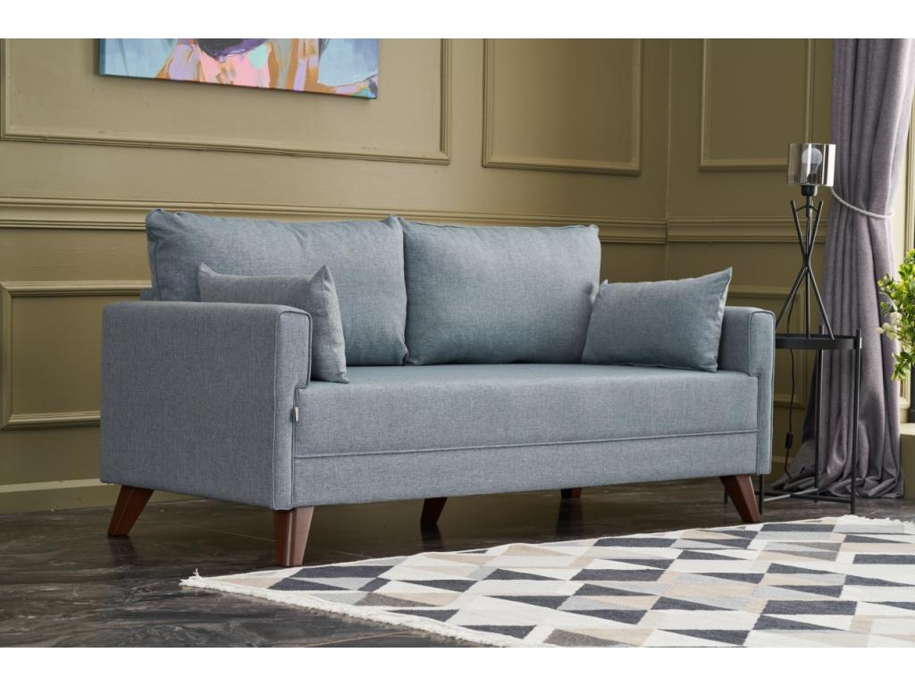 Blue Fabric Sofa