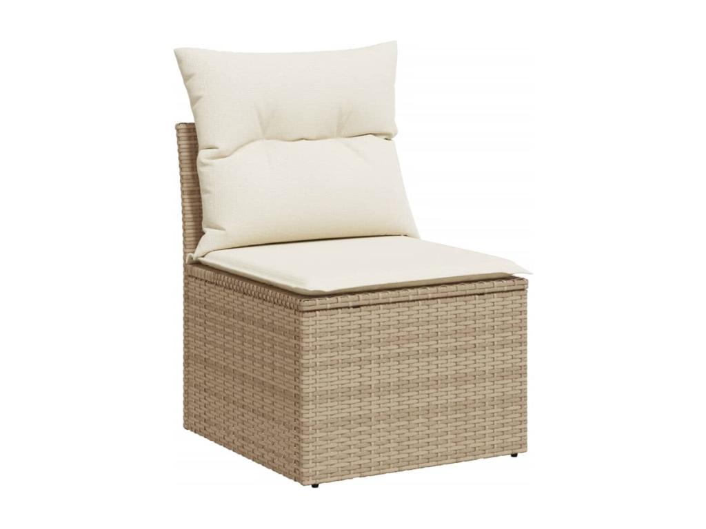 Beige Woven Resin Wicker Outdoor Furniture Set - dlz1766579675845