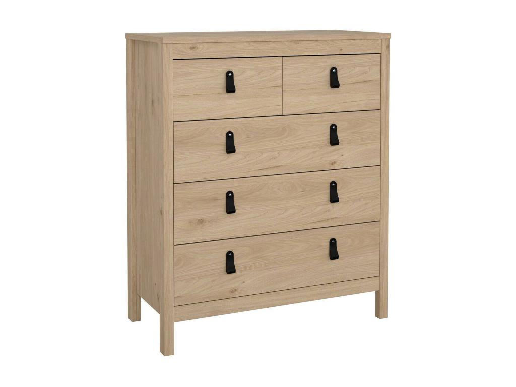 Beige Oak Wood Dresser, 82 x 38 cm