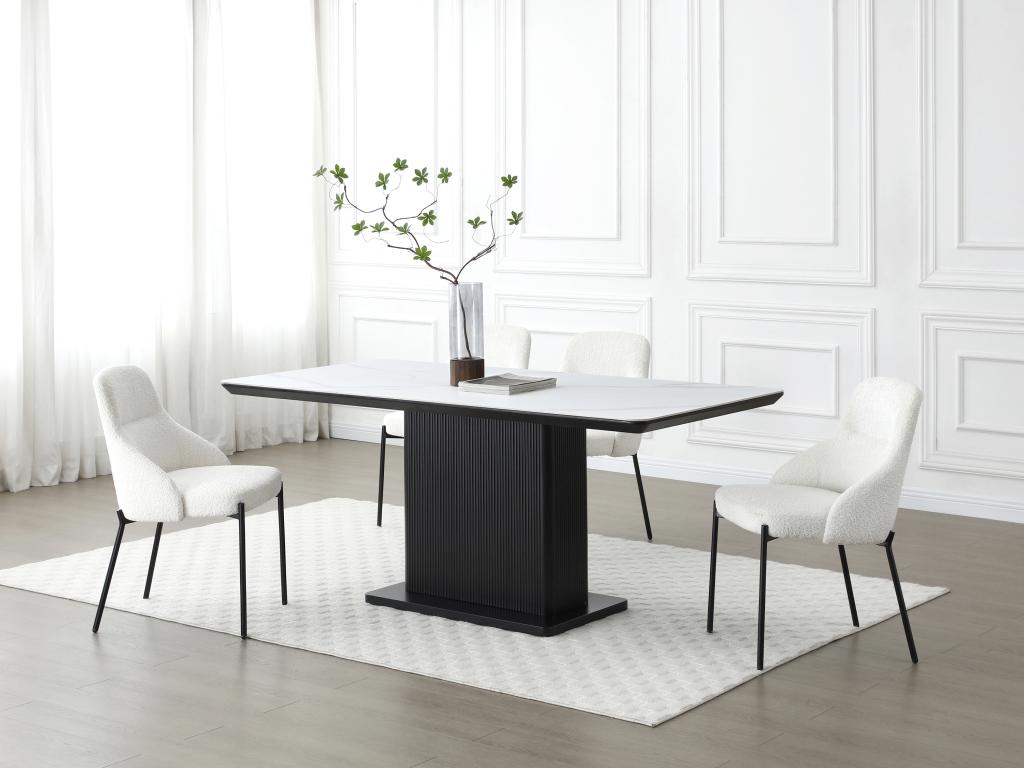 Black Marble Dining Table