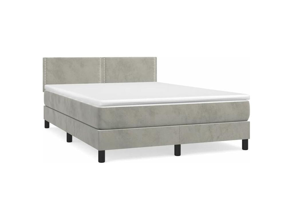 White Velvet Mattress, 140 x 200 cm