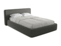 Anthracite Velvet Bed, 140 x 200 cm