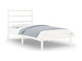 White Solid Wood Bed Frame, 90 x 190 cm