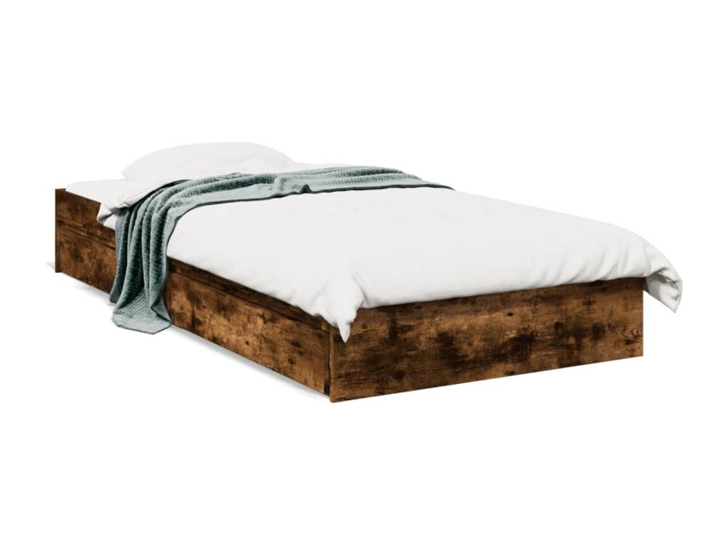 Brown Oak Wood Mattress, 90 x 190 cm