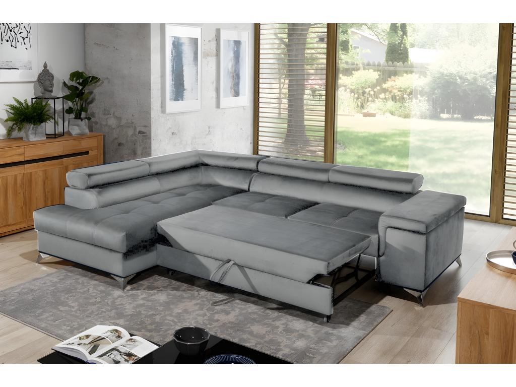 Gray Fabric Sofa Bed