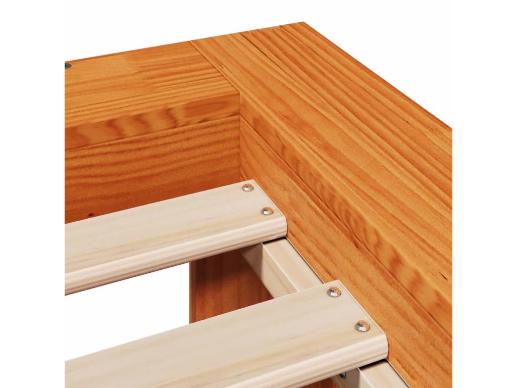 Brown Pine Wood Mattress, 135 x 190 cm - dlz1766579938700