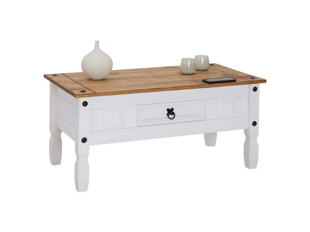 White Pine Wood Coffee Table