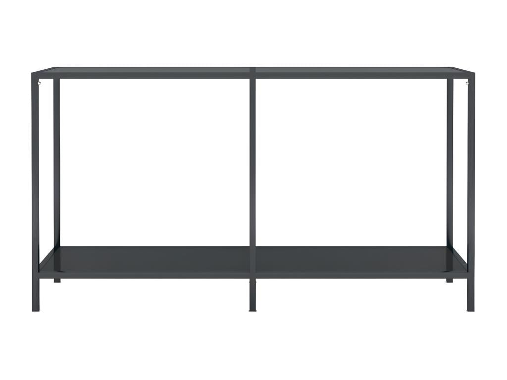 Black Glass Table, 140 x 35 x 75.5 cm