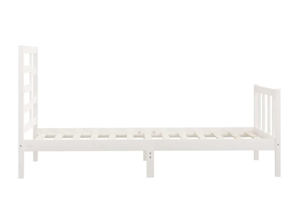 White Pine Wood Bed Frame, 100 x 200 cm