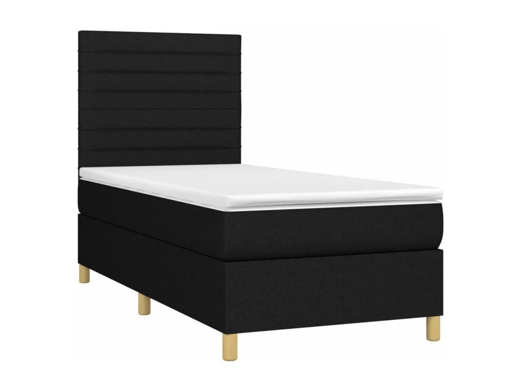 Black Fabric Mattress, 90 x 200 cm
