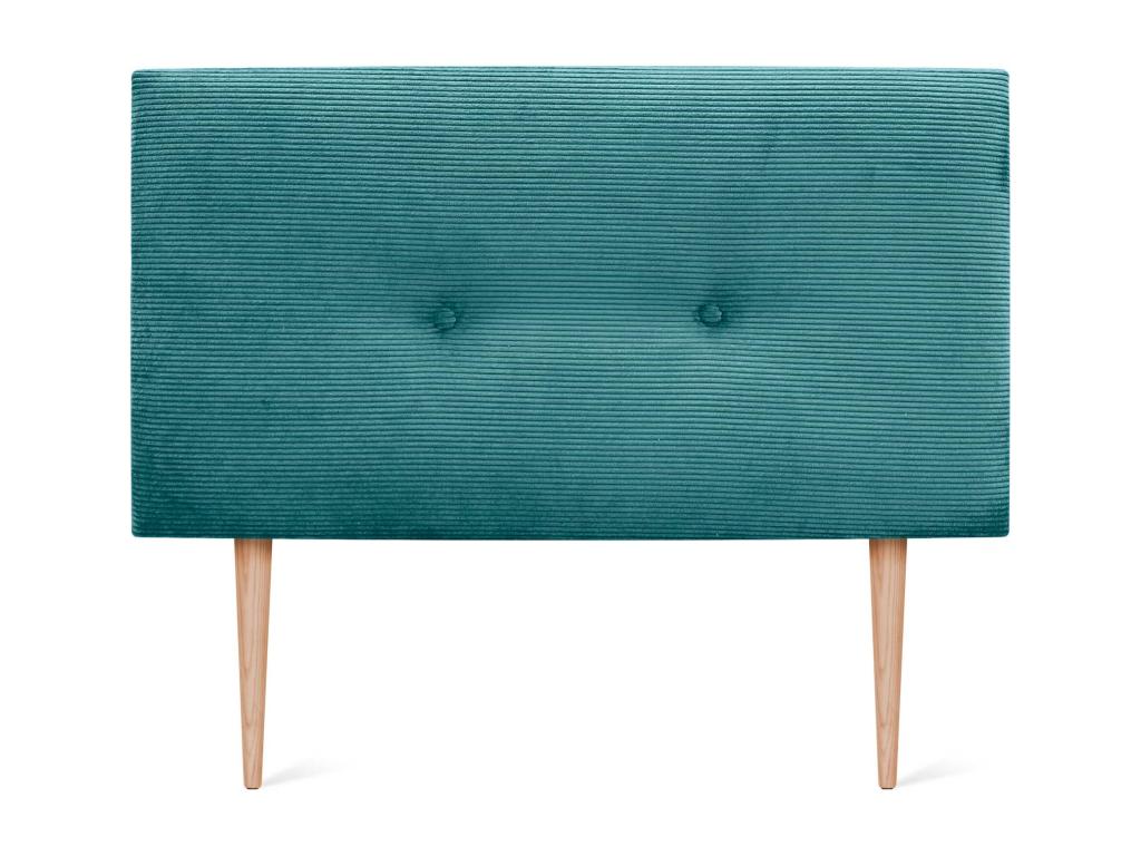 Blue Velvet Bed, 90 x 115 cm