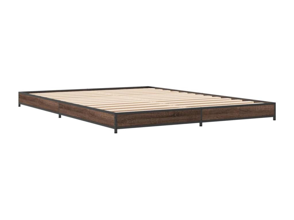 Brown Oak Wood Mattress, 135 x 190 cm