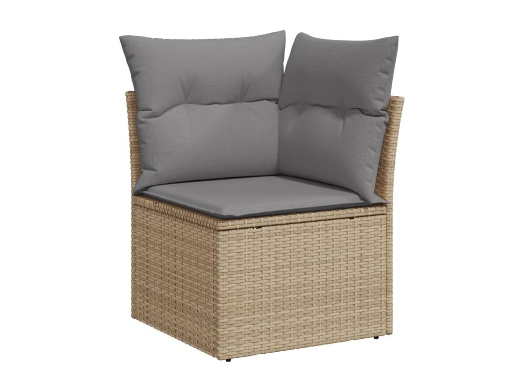 Beige Woven Resin Wicker Outdoor Furniture Set - dlz1766579667939