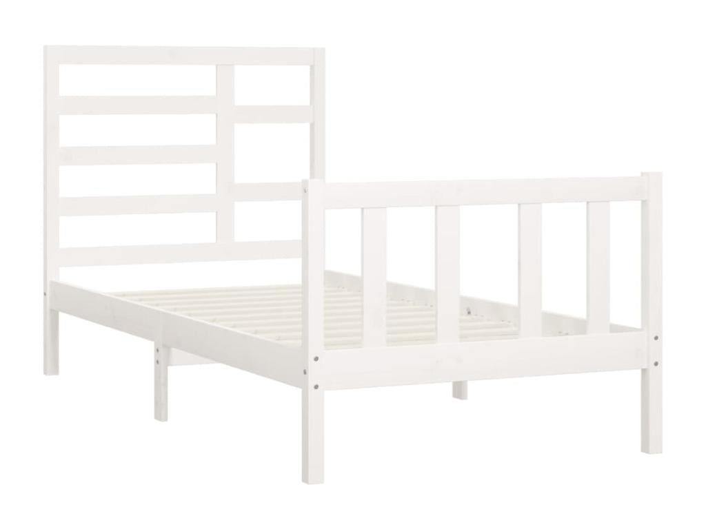 White Pine Wood Bed Frame, 100 x 200 cm