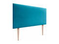 Blue Velvet Bed, 105 x 115 cm