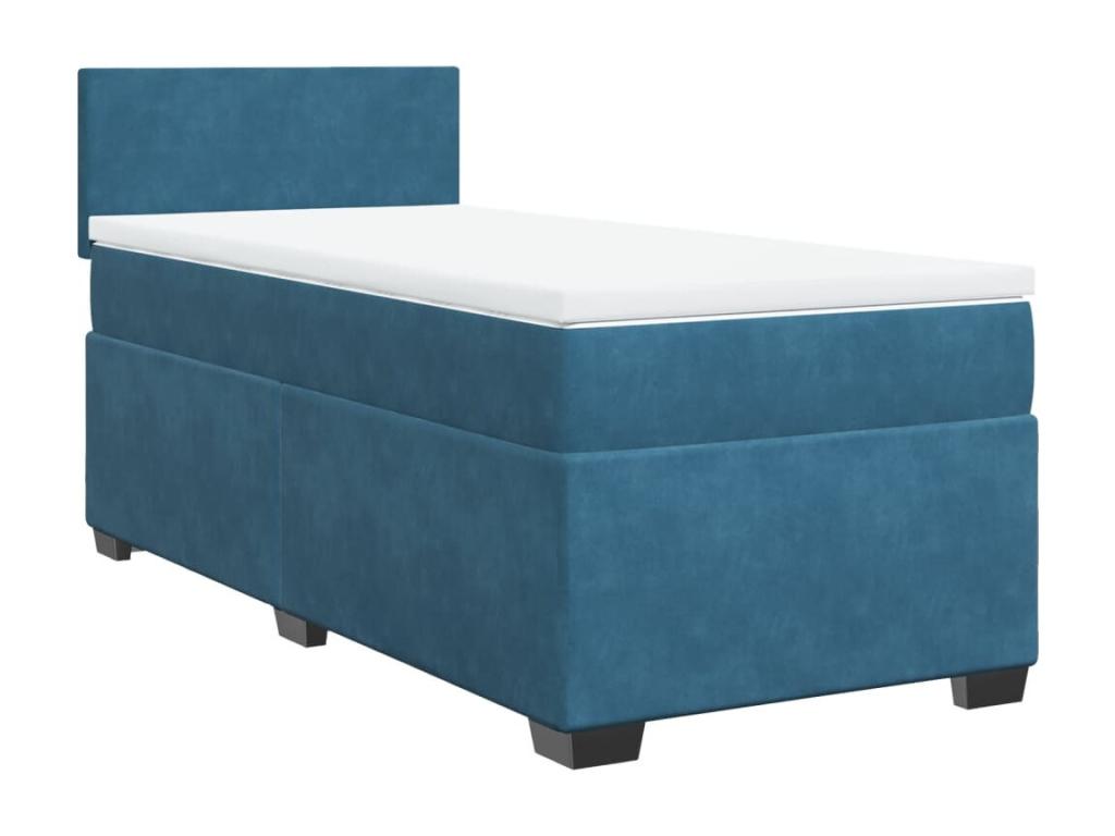 Blue Velvet Mattress, 90 x 200 cm