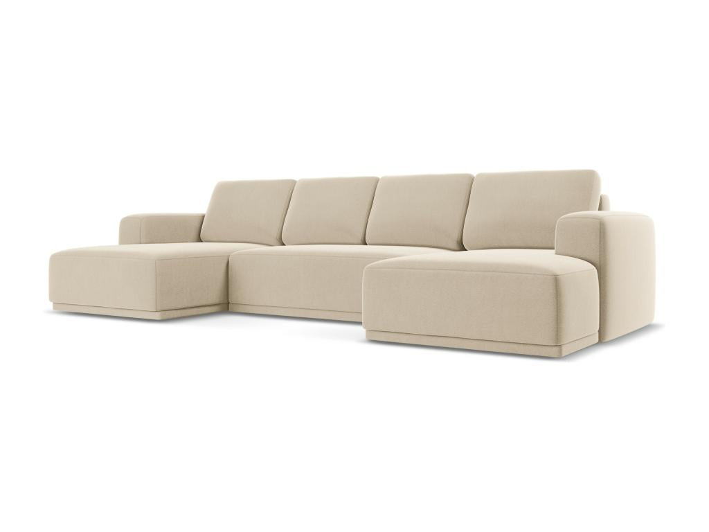 Beige Velvet Sofa Bed