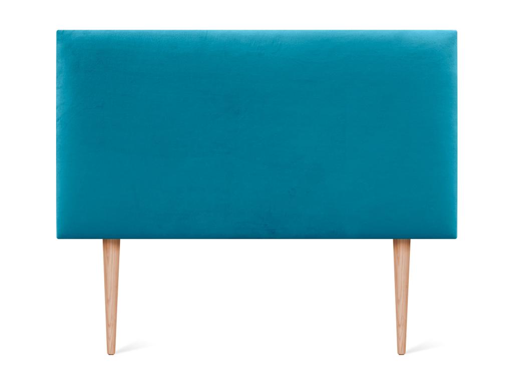 Blue Velvet Bed, 105 x 115 cm