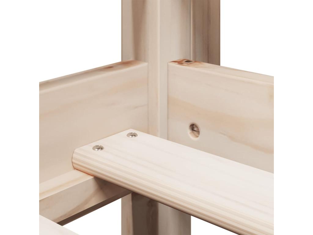 Brown Pine Wood Mattress, 75 x 190 cm - dlz1766579942558