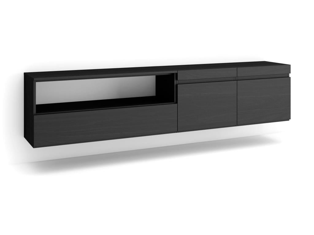 Black Bench, 200 x 45 x 35 cm