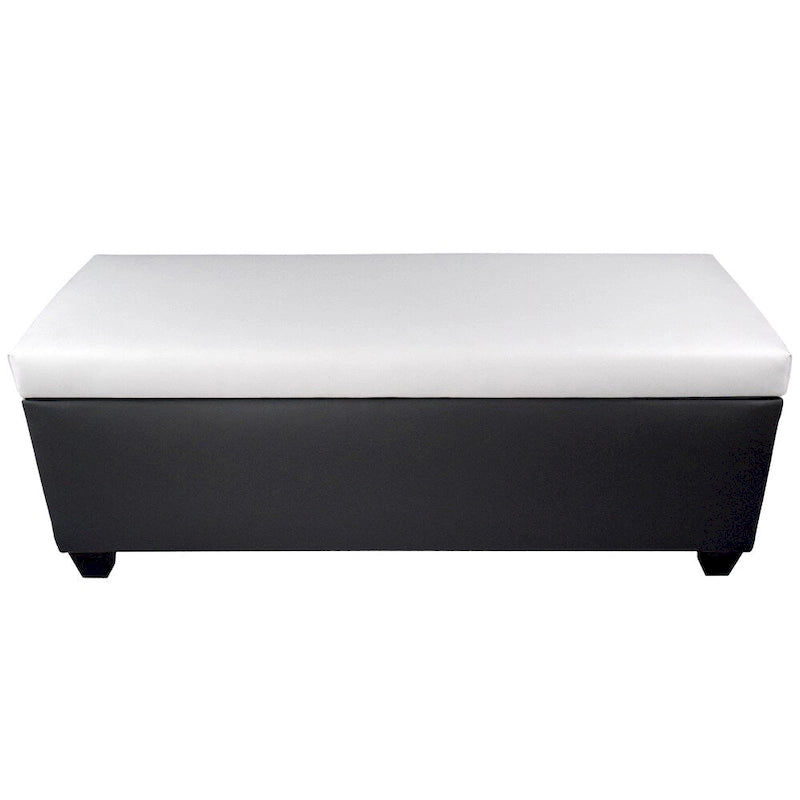The Sole Secret Retro Dark Grey Vinyl Shoe Storage Bench