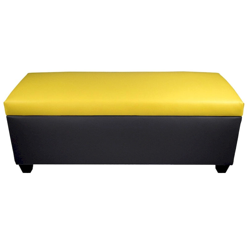 The Sole Secret Retro Dark Grey Vinyl Shoe Storage Bench