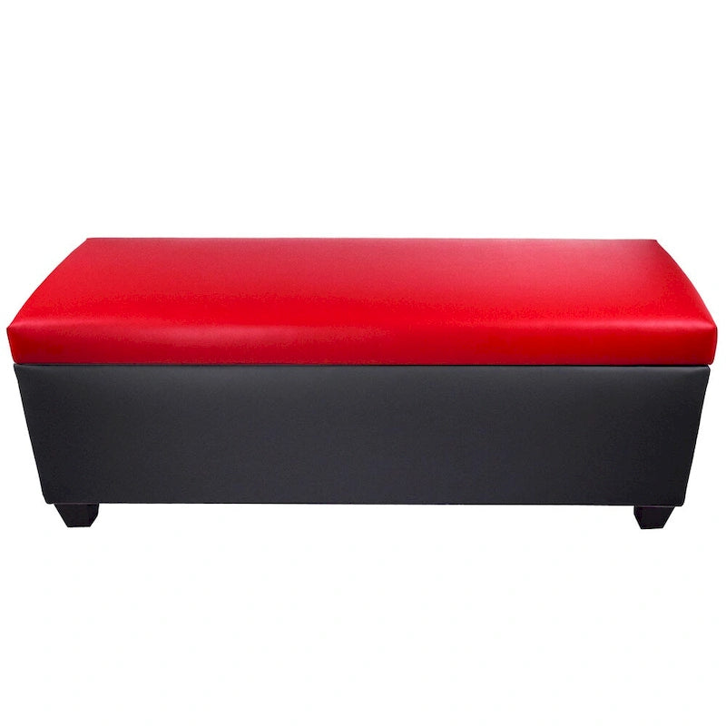 The Sole Secret Retro Dark Grey Vinyl Shoe Storage Bench