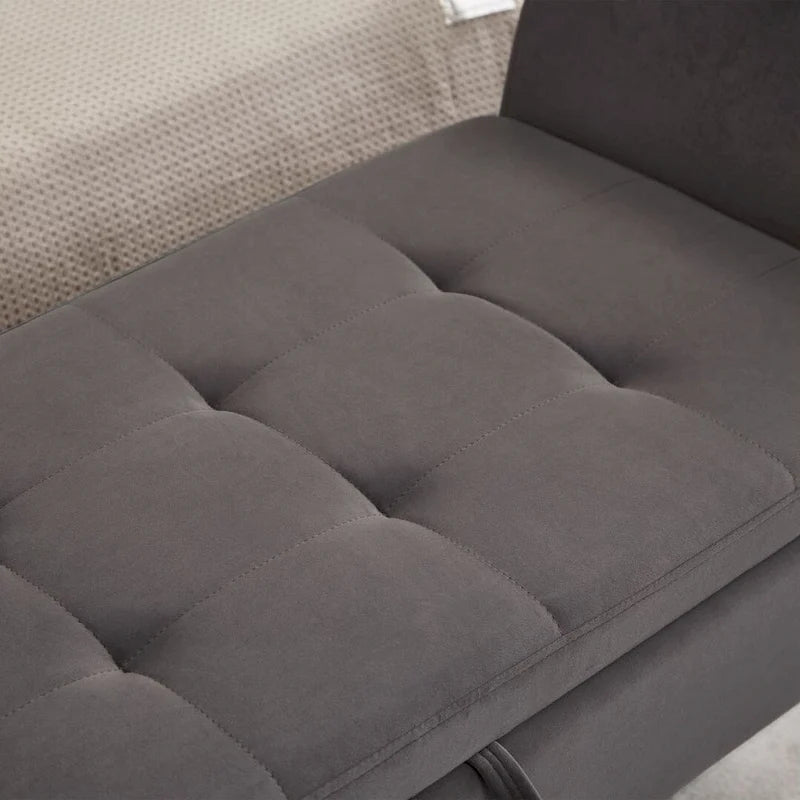 Easy to Assemble Velvet Bed Bench with Storage Luxurious Style