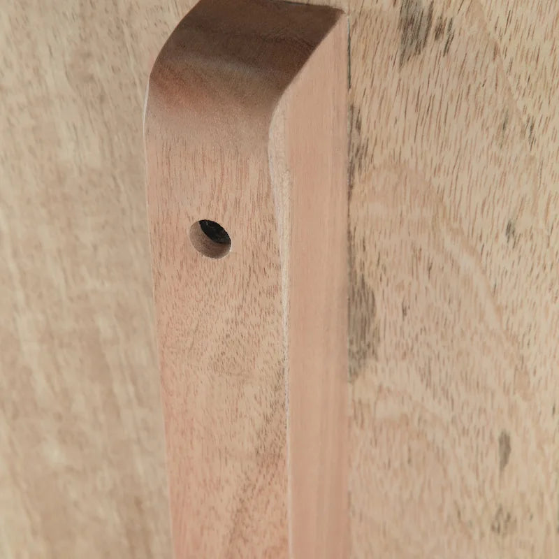 WYNDENHALL Sera SOLID MANGO WOOD 55 inch Wide Industrial Entryway Bench in Natural - 55.1 x 15 x 20.1