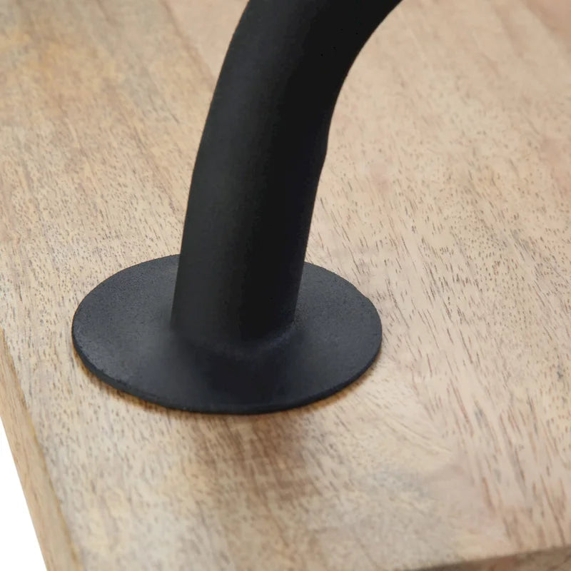 WYNDENHALL Sera SOLID MANGO WOOD 55 inch Wide Industrial Entryway Bench in Natural - 55.1 x 15 x 20.1