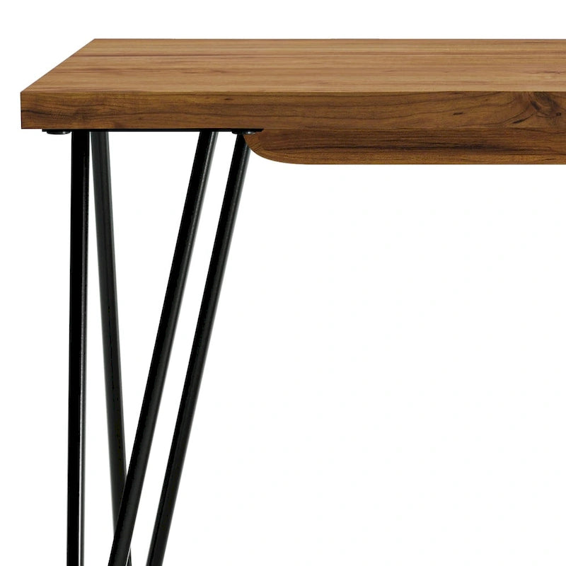 WYNDENHALL Emanuel SOLID MANGO WOOD 42 inch Wide Industrial Contemporary Bench in Natural - 12.8 d x 42.3 w x 16.7 h