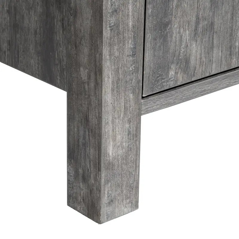 Q-Max 47W Sideboard Storage Cabinet, Dining Server Cupboard Buffet Table with Two Cabinets, Two Drawers, Two Open Shelves