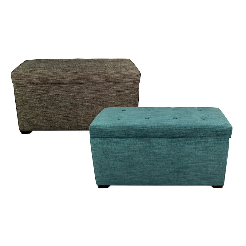 Angela 8 Button Tufted Lucky Storage Trunk - Bench