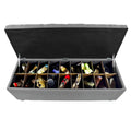 The Sole Secret Dark Grey Diamond Tufted Shoe Storage Bench