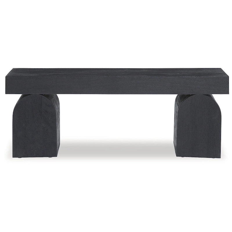 Signature Design by Ashley Holgrove Black Accent Bench - 50 W x 16 D x 18.25 H