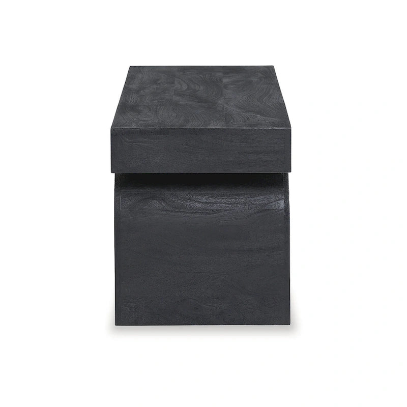 Signature Design by Ashley Holgrove Black Accent Bench - 50 W x 16 D x 18.25 H