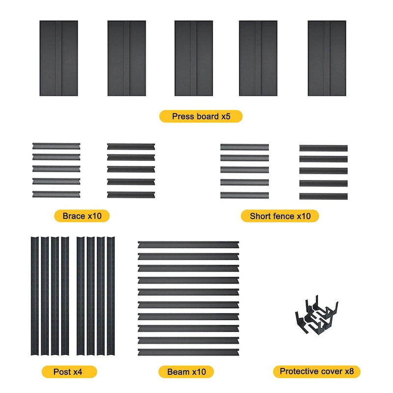 Adjustable Heavy Duty Metal Shelving - 5-Tier Storage Shelves, 2000LBS Load, Kitchen, Garage, Pantry H63 * W31.5 * D15.7