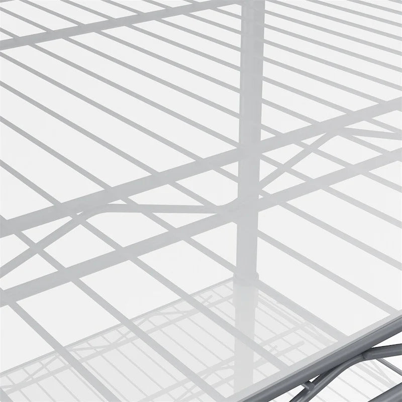 5 Tier Steel Heavy Duty Adjustable Shelves with Wheels and Feet