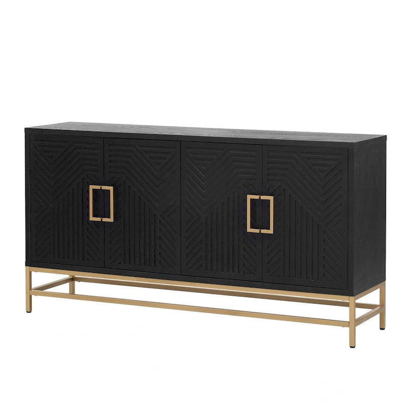 Retro Style Sideboard with Adjustable Shelves