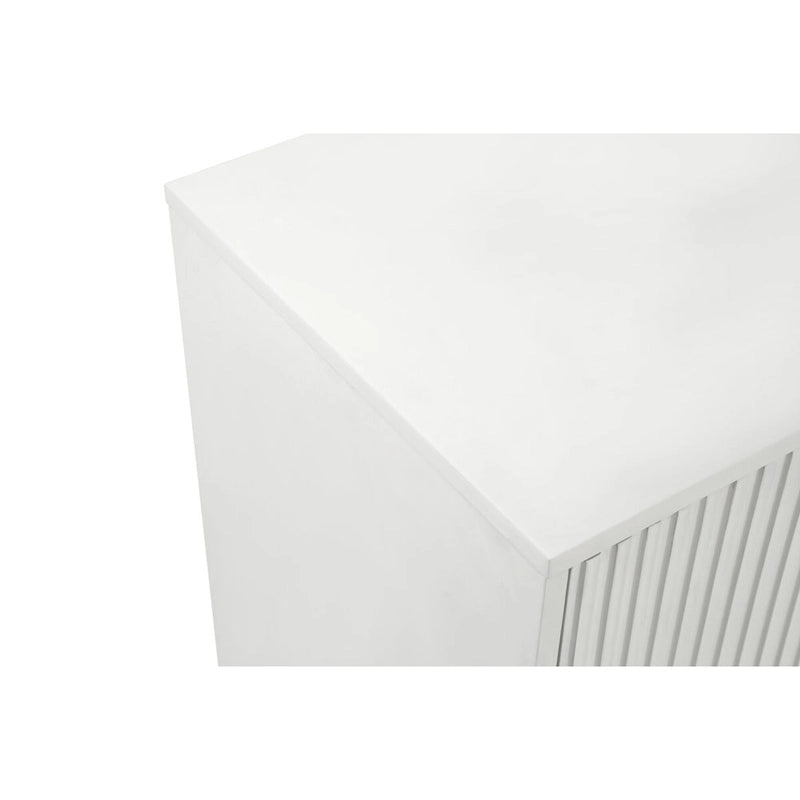 Wood TV Stand with Storage Cabinet and Adjustable Shelves