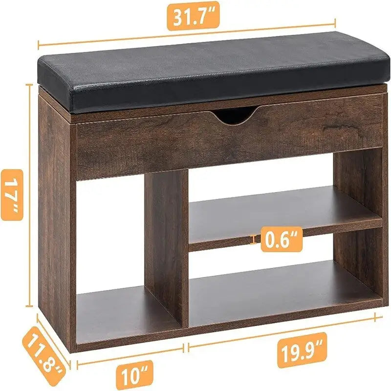 Storage Bench - 11.8D x 31.5W x 17.5H