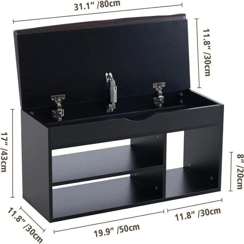 Storage Bench - 11.8D x 31.5W x 17.5H