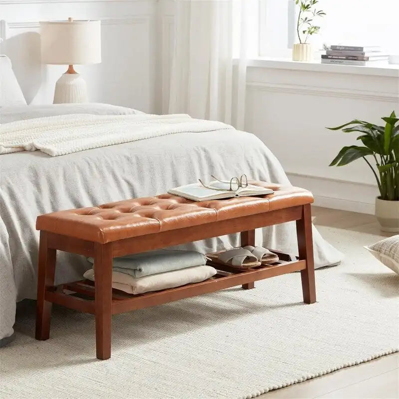 Shoe Bench Entryway - 43.3D x 14W x 18H