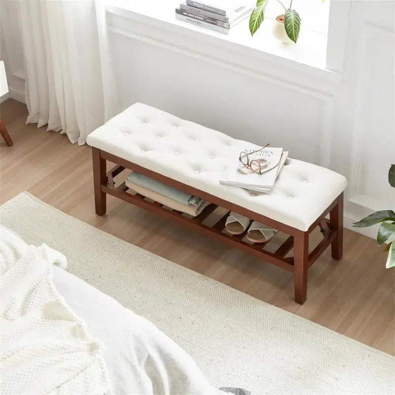 Shoe Bench Entryway - 43.3D x 14W x 18H