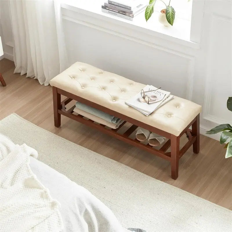 Shoe Bench Entryway - 43.3D x 14W x 18H