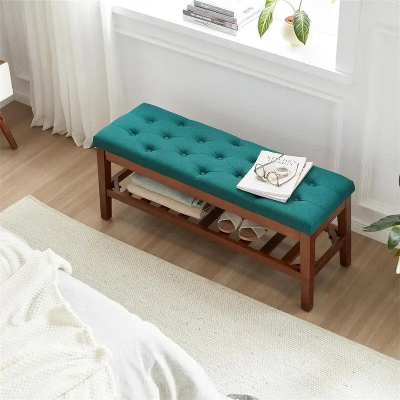 Shoe Bench Entryway - 43.3D x 14W x 18H