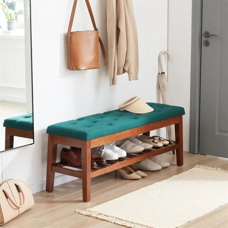Shoe Bench Entryway - 43.3D x 14W x 18H