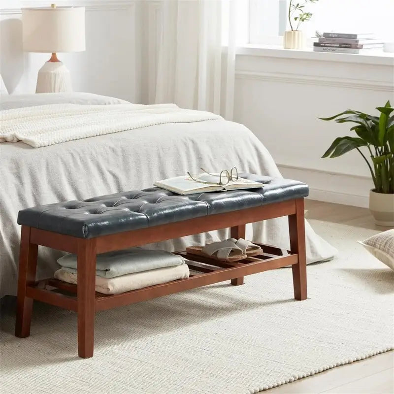 Shoe Bench Entryway - 43.3D x 14W x 18H